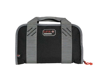 G-Outdoors G.P.S. Double Compact Pistol Case Nylon Blk/Gry