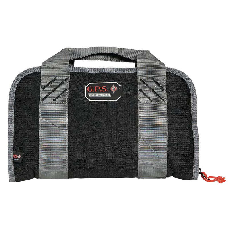 G-Outdoors G.P.S. Double Compact Pistol Case Nylon Blk/Gry