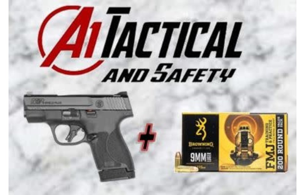 M&P Shield Plus NTS 9mm 13 Round + 50 Rounds of Ammo Combo