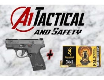M&P Shield Plus NTS 9mm 13 Round + 50 Rounds of Ammo Combo
