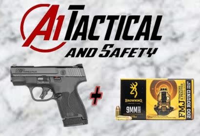 M&P Shield Plus NTS 9mm 13 Round + 50 Rounds of Ammo Combo