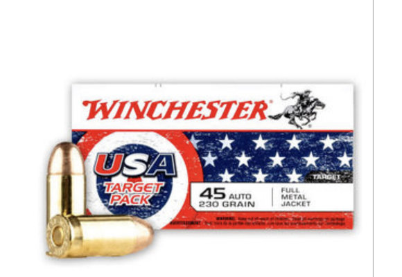 Winchester USA 45 AUTO 230 gr. Full Metal Jacket