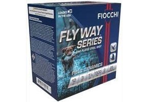 Fiocchi Field Dynamics Flyway Series 12 Gauge Ammunition 3" #2 1-1/8oz Zinc Plated Steel Shot 1500 fps