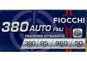 Fiocchi 380AP Training Dynamics 380 ACP 95 gr Full Metal Jacket (FMJ) 50 Bx