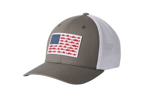 Columbia PFG Fish Flag Mesh Ball Cap