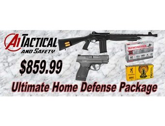 Ulitmate Home Defense Bundle (Hatsan Raider 12ga, M&P shield plus 9mm, ammo)