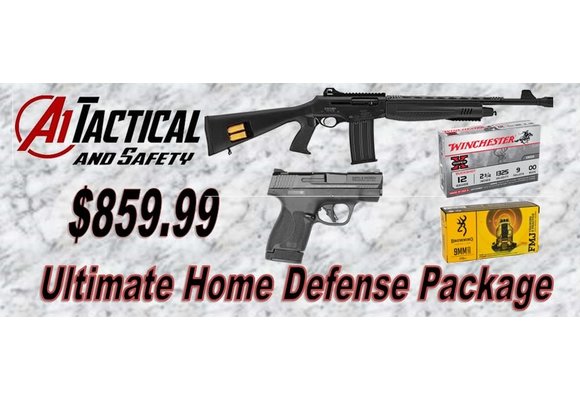 Ulitmate Home Defense Bundle (Hatsan Raider 12ga, M&P shield plus 9mm, ammo)