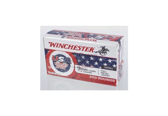 Winchester USA Target Value Pack - 9mm - 115gr - 200rd