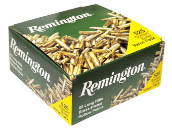 Remington 22LR 36gr Plated lead hollow point 525rds