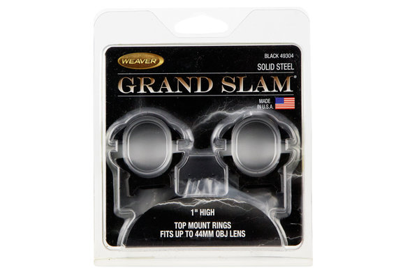 Weaver (49304) Grand Slam Scope Ring Set Fits Weaver High 1"
