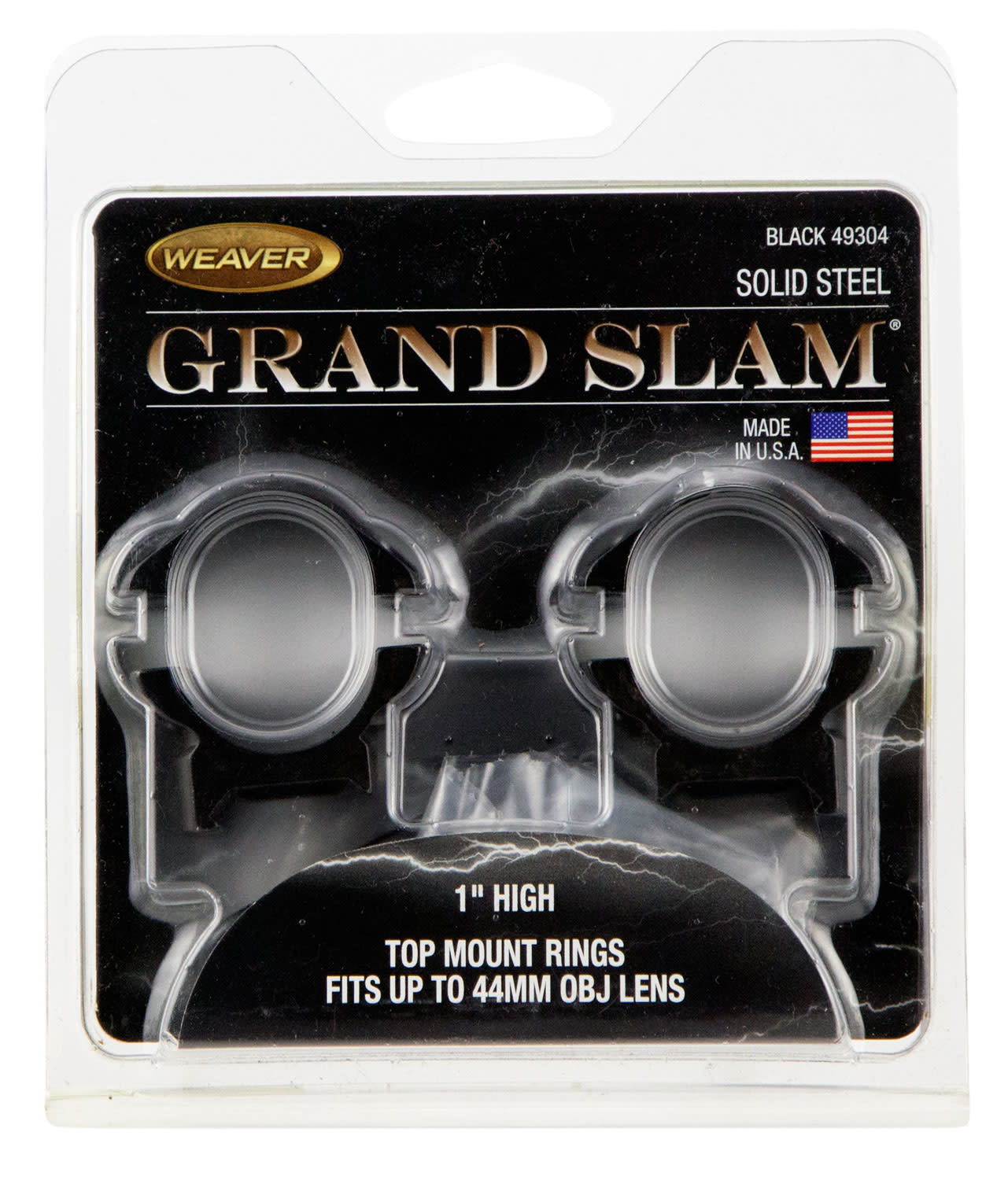 Weaver (49304) Grand Slam Scope Ring Set Fits Weaver High 1"