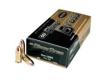 CCI  BLAZER BRASS 9MM 124FMJ