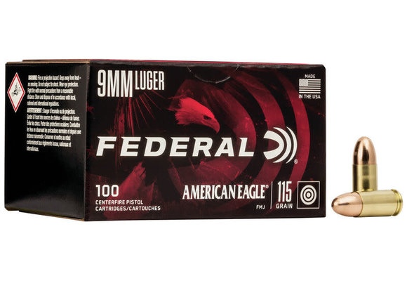American Eagle  9MM LUGER 115GR FMJ 100 CNT