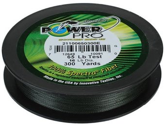 Power Pro Spectra Braided 10LB Line Moss Green