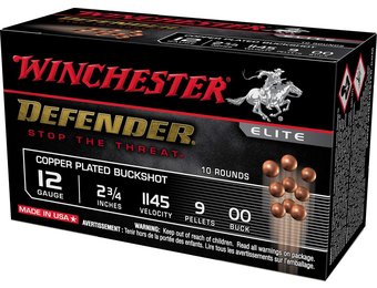 Defender Copper 12 Gauge 2.75" 9 Pellets 00 Buck Shot