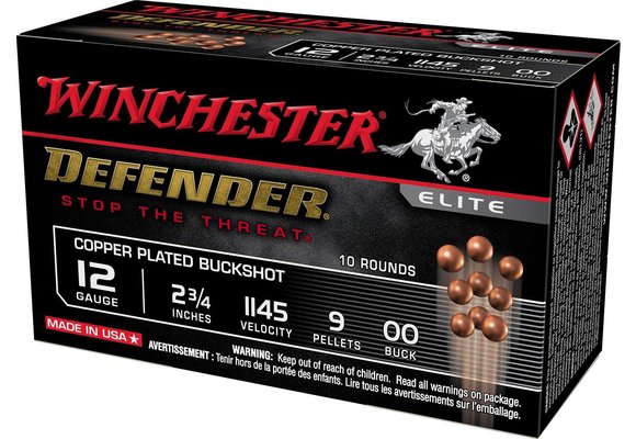 Defender Copper 12 Gauge 2.75" 9 Pellets 00 Buck Shot