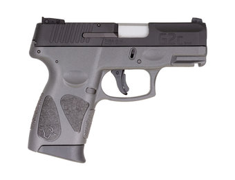 G2C 9mm Luger Compact Semi Auto Pistol 3.20" Barrel 12 Rounds Single Action with Restrike 3-Dot Sights Thumb Safety Gray Polymer Frame Black Finish