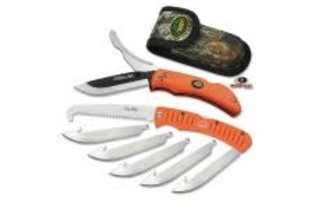 Outdoor Edge 3.5" RAZOR-PRO/SAW COMBO (Orange)
