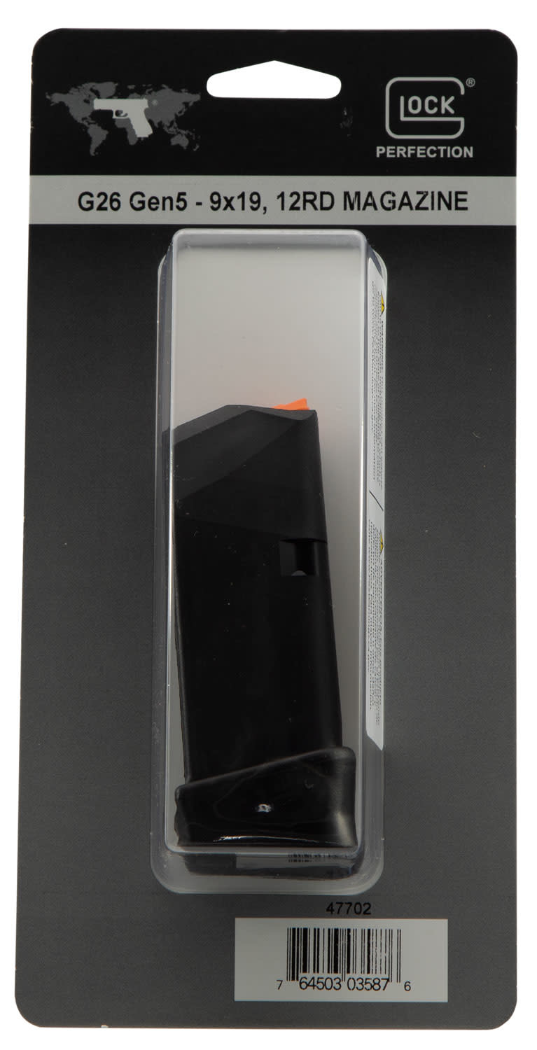 OEM Black Detachable 12rd for 9mm Luger Glock 26 Gen5
