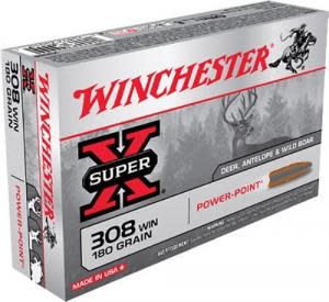 Super-X .308  180 Grain Power-Point 20rd Box