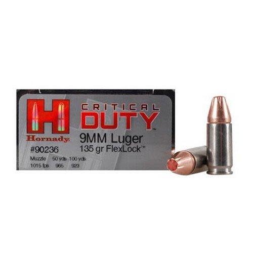 Critical Duty Ammunition 9mm Luger 135 Grain FlexLock