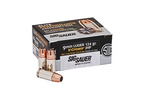 9mm 124gr Elite V-Crown JHP 20rds