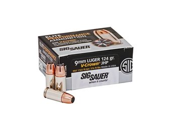 9mm 124gr Elite V-Crown JHP 20rds