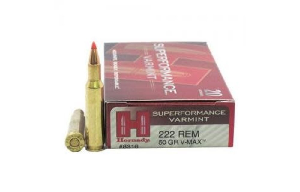 AMMO 222 REM 50 GR V-MAX SPF