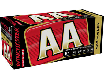 Winchester super sport 12ga 2-3/4in #8 1-1/2oz (AASC128VP)