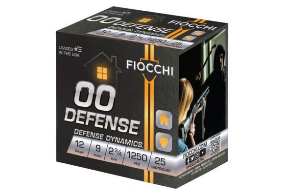 Home Defense Ammunition 12 Gauge 2-3/4" 00 Buckshot 9 Pellets
