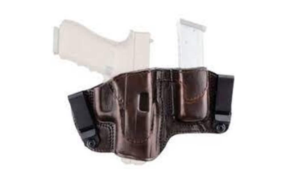 Crusader - 2 In 1 Dual Clip Open Top Holster w/ Magazine Carrier, RH,