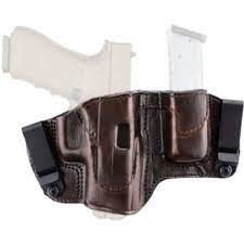 Crusader - 2 In 1 Dual Clip Open Top Holster w/ Magazine Carrier, RH,