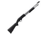 SXP Marine Defender 20 Gauge Pump Action Shotgun 18" Barrel 3" Chamber 5 Rounds Aluminum Receiver Synthetic Stock Matte Chrome/Black