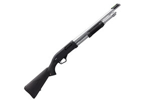SXP Marine Defender 20 Gauge Pump Action Shotgun 18" Barrel 3" Chamber 5 Rounds Aluminum Receiver Synthetic Stock Matte Chrome/Black