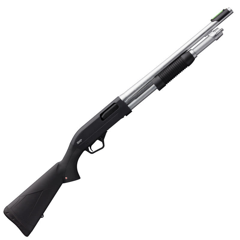 SXP Marine Defender 20 Gauge Pump Action Shotgun 18" Barrel 3" Chamber 5 Rounds Aluminum Receiver Synthetic Stock Matte Chrome/Black