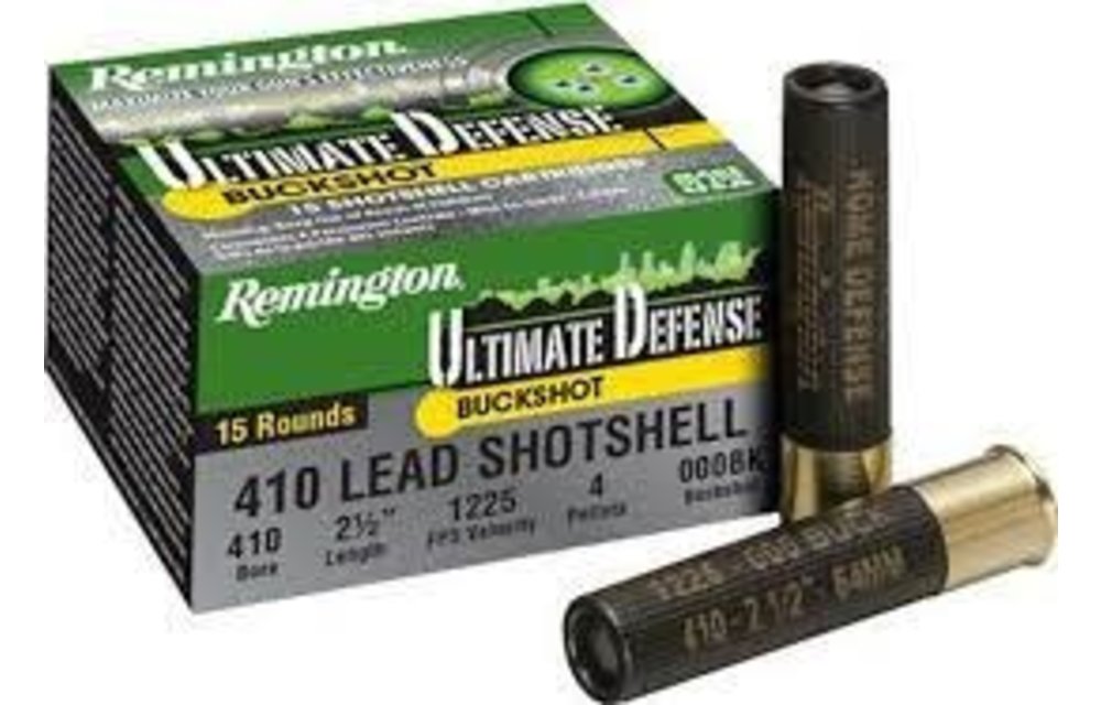 Ultimate Home Defense .410 Bore Ammunition 2-1/2" 000 Buckshot 1225 fps