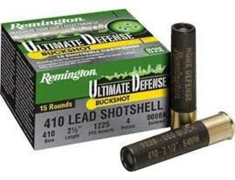 Ultimate Home Defense .410 Bore Ammunition 2-1/2" 000 Buckshot 1225 fps