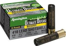 Ultimate Home Defense .410 Bore Ammunition 2-1/2" 000 Buckshot 1225 fps
