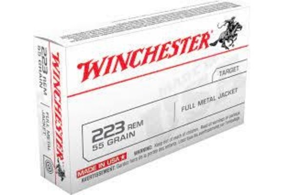 .223 White Box 55gr 20 Round box Brass case