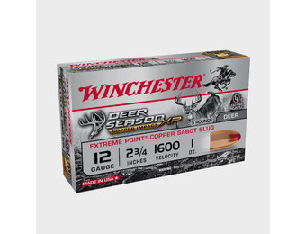 Deer Season XP Copper Impact 12 Gauge Shotshell 5 Rounds 2 3/4" Sabot Slug 1 Ounce