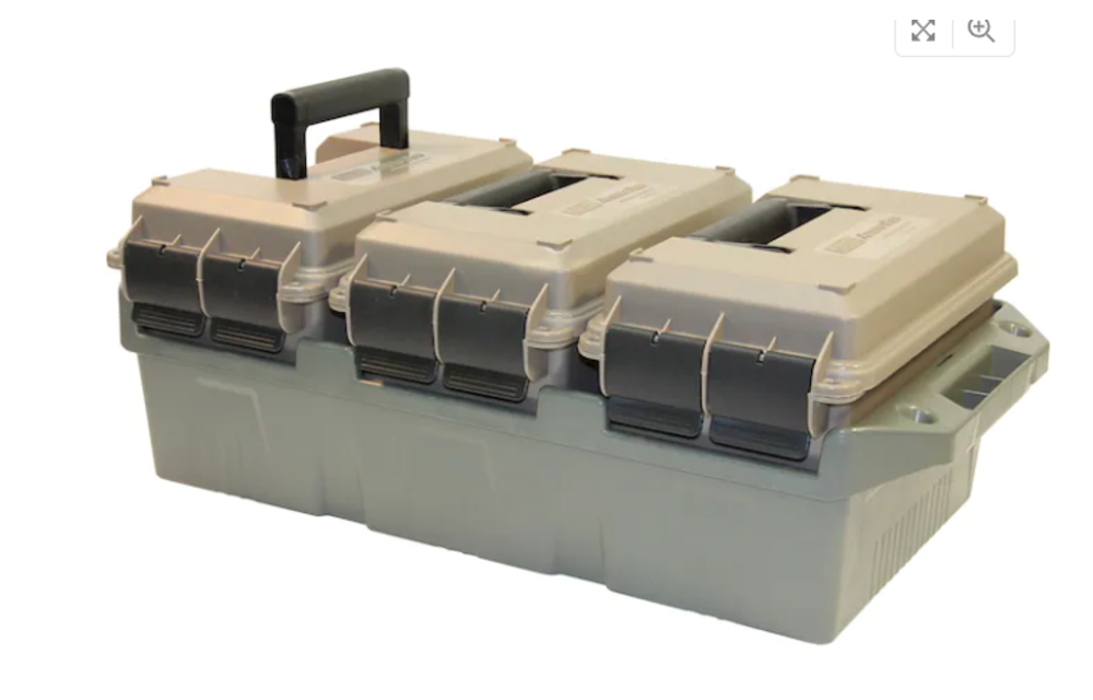 3-Can Ammo Crate Combo with 50 Caliber Cans Polymer Dark Earth