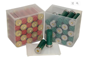 Shell Stack Shotshell Ammo Box 12 Ga 2-3/4" 25-Round Plastic Clear Package of 4