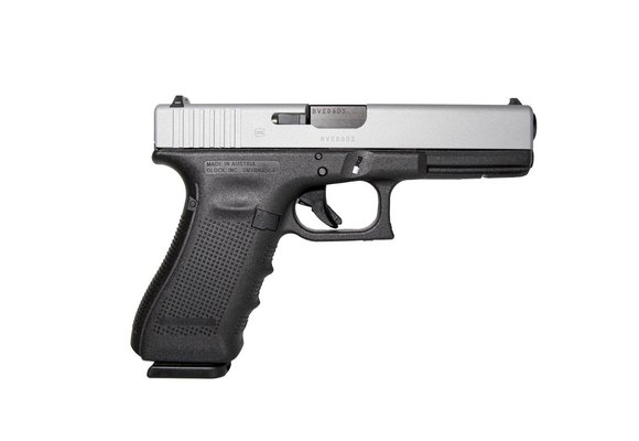 G31 GEN 4 HGA 357 SIG 4.49 IN BBL FS 5LB 3 15RD MAGS CERAKOTE SILVER TITANIUM SLIDE