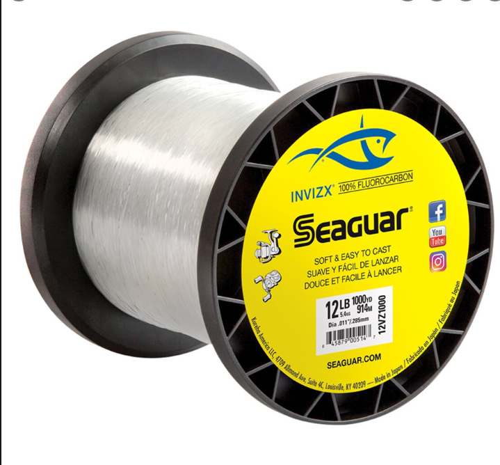Seaguar InvizX Fluorocarbon Line 1000YDS