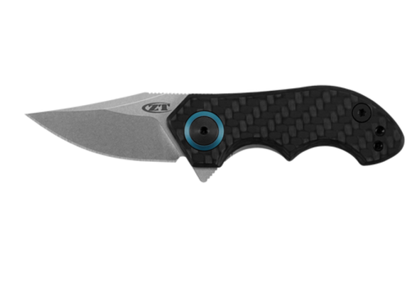 0022 ZT KVT 20CV Ceramic Blast TI/CF Folding Knife