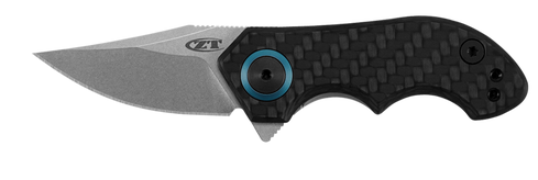 0022 ZT KVT 20CV Ceramic Blast TI/CF Folding Knife