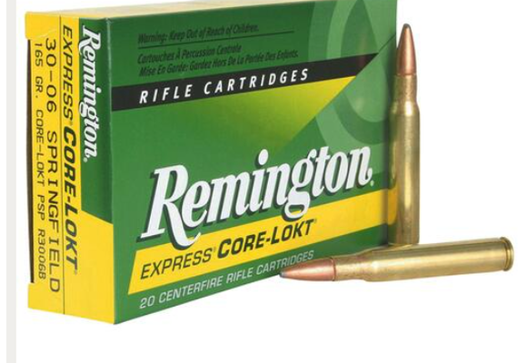 R3006B CoreLokt 30-06 165 GR PSP 20 Rounds