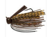 Weedless Football Jig 1/2  Pumpkin Brown Black