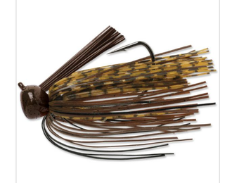 Weedless Football Jig 1/2  Pumpkin Brown Black