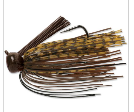 Weedless Football Jig 1/2 Pumpkin Brown Black